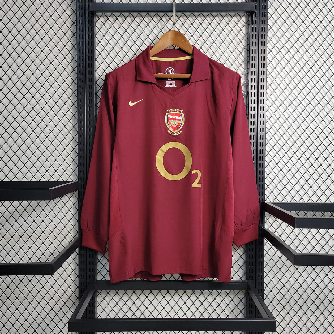 05-06 Arsenal home long sleeve Shirt