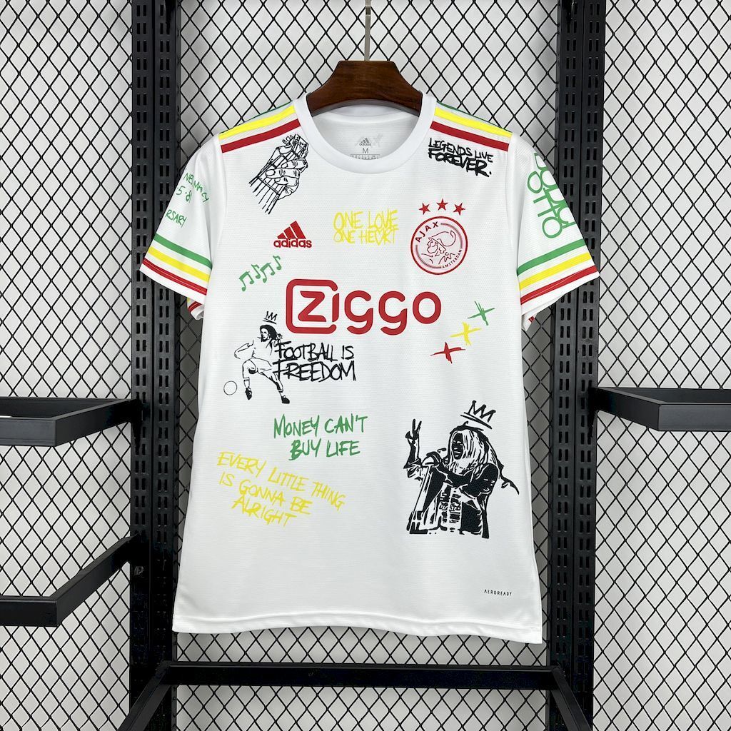 25-26 Ajax Bob Marley White Special Edition Shirt