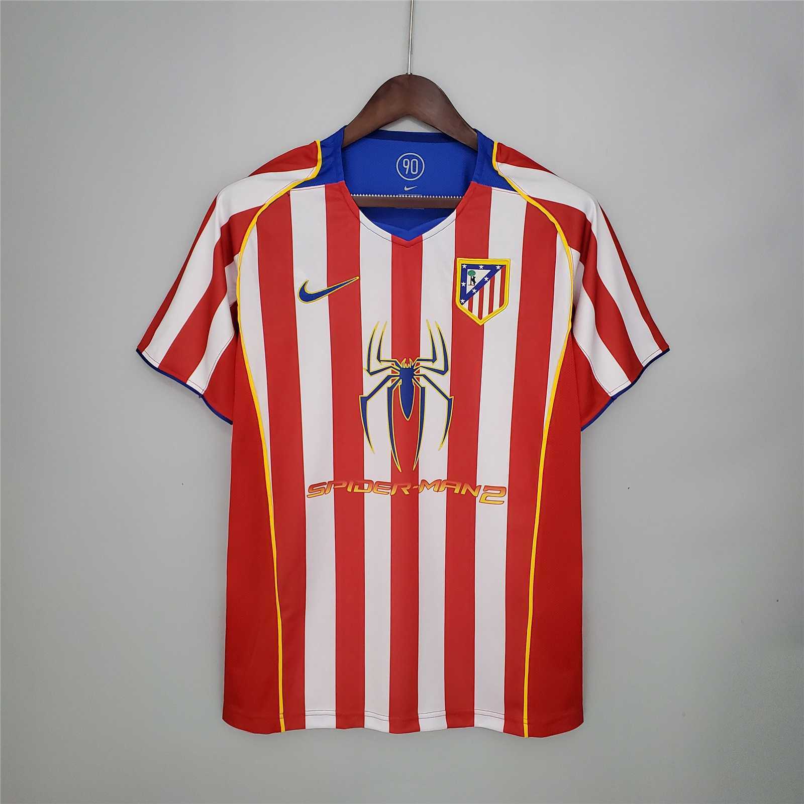 04-05 Atletico Madrid Home Retro Shirt