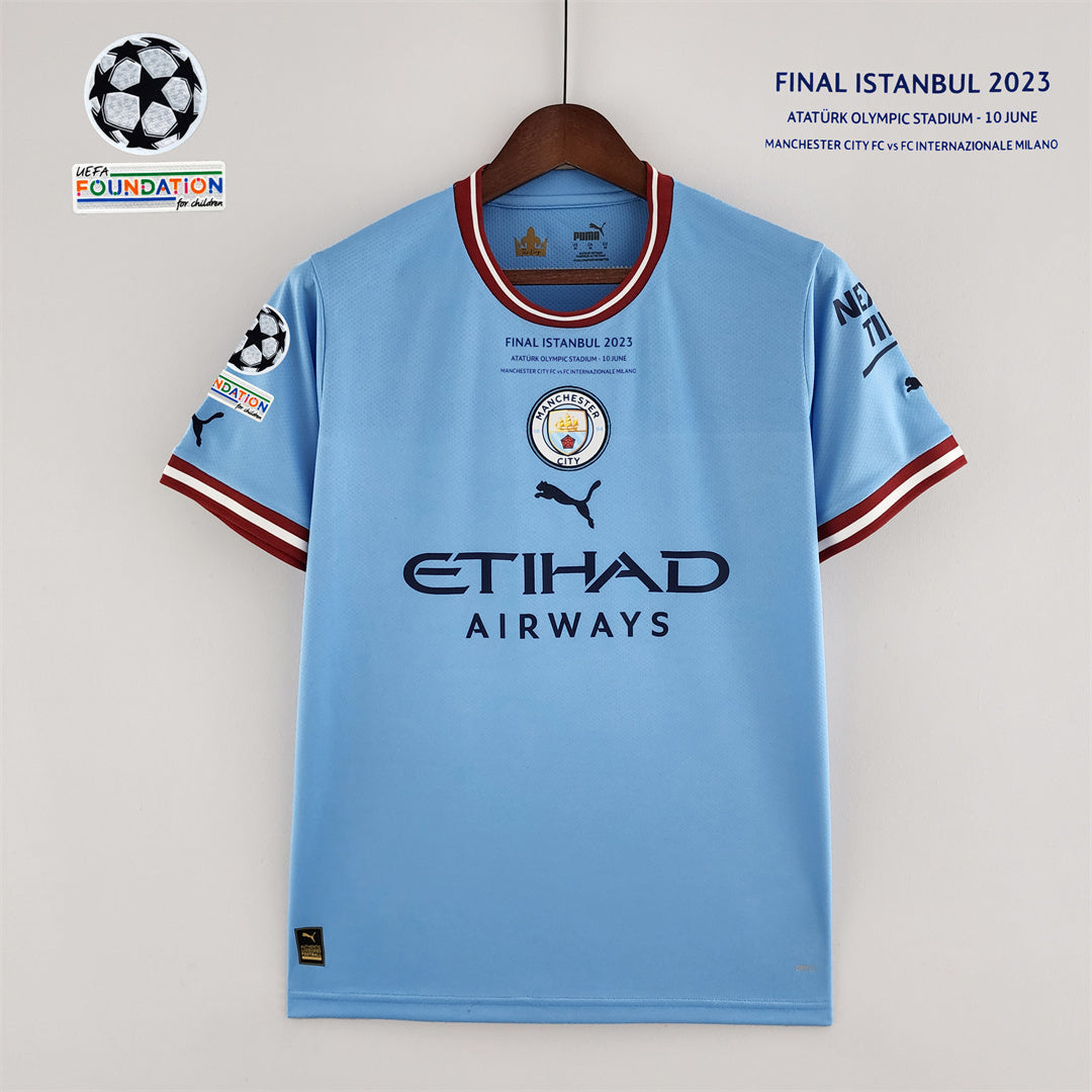 22-23 Manchester City Champions League champions Shirt