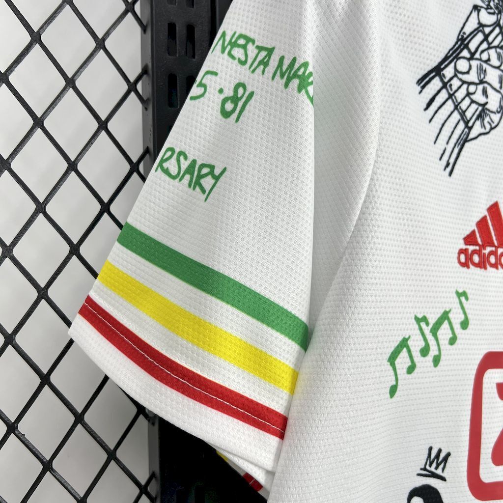 25-26 Ajax Bob Marley White Special Edition Shirt