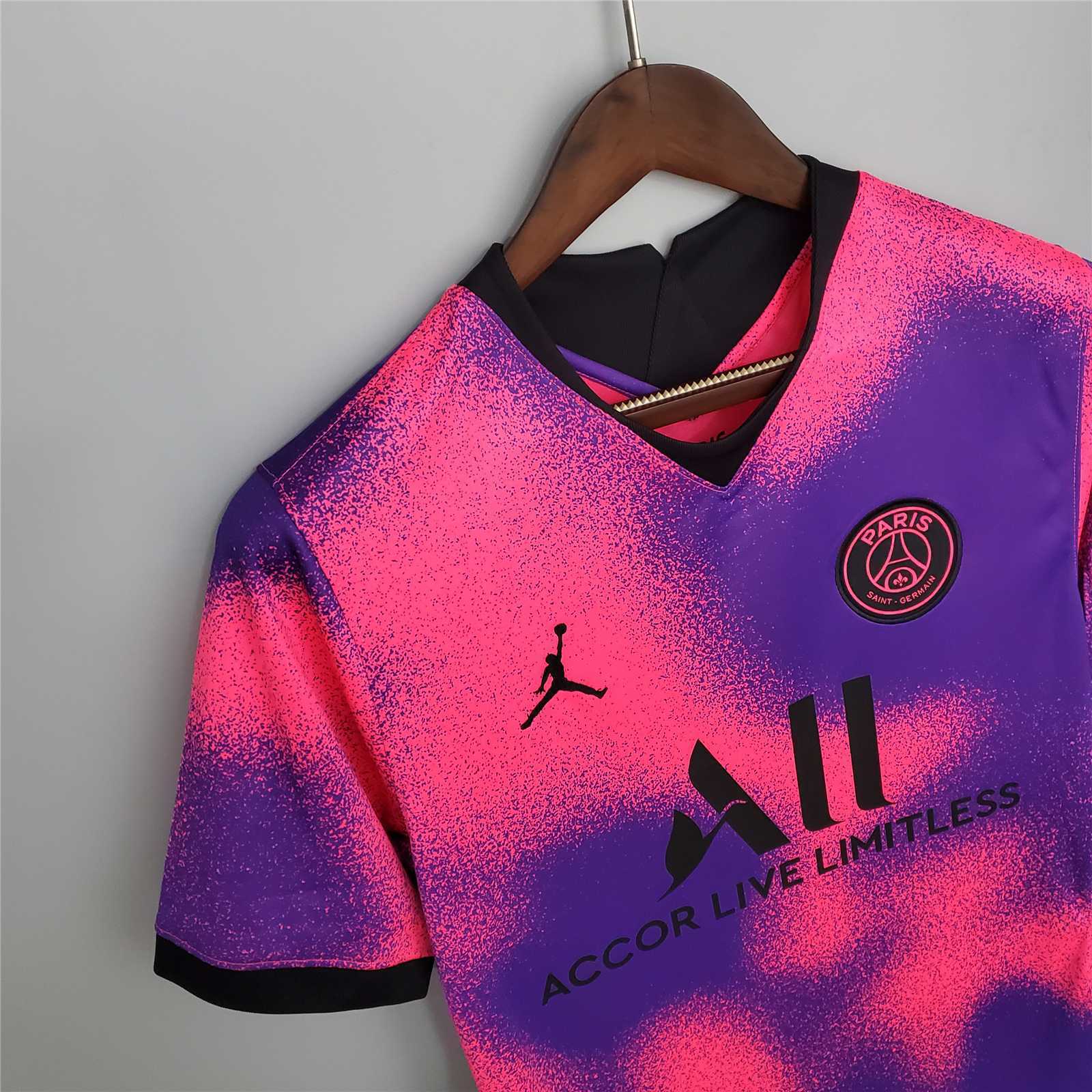 20-21 Jordan PSG fourth away purple Shirt