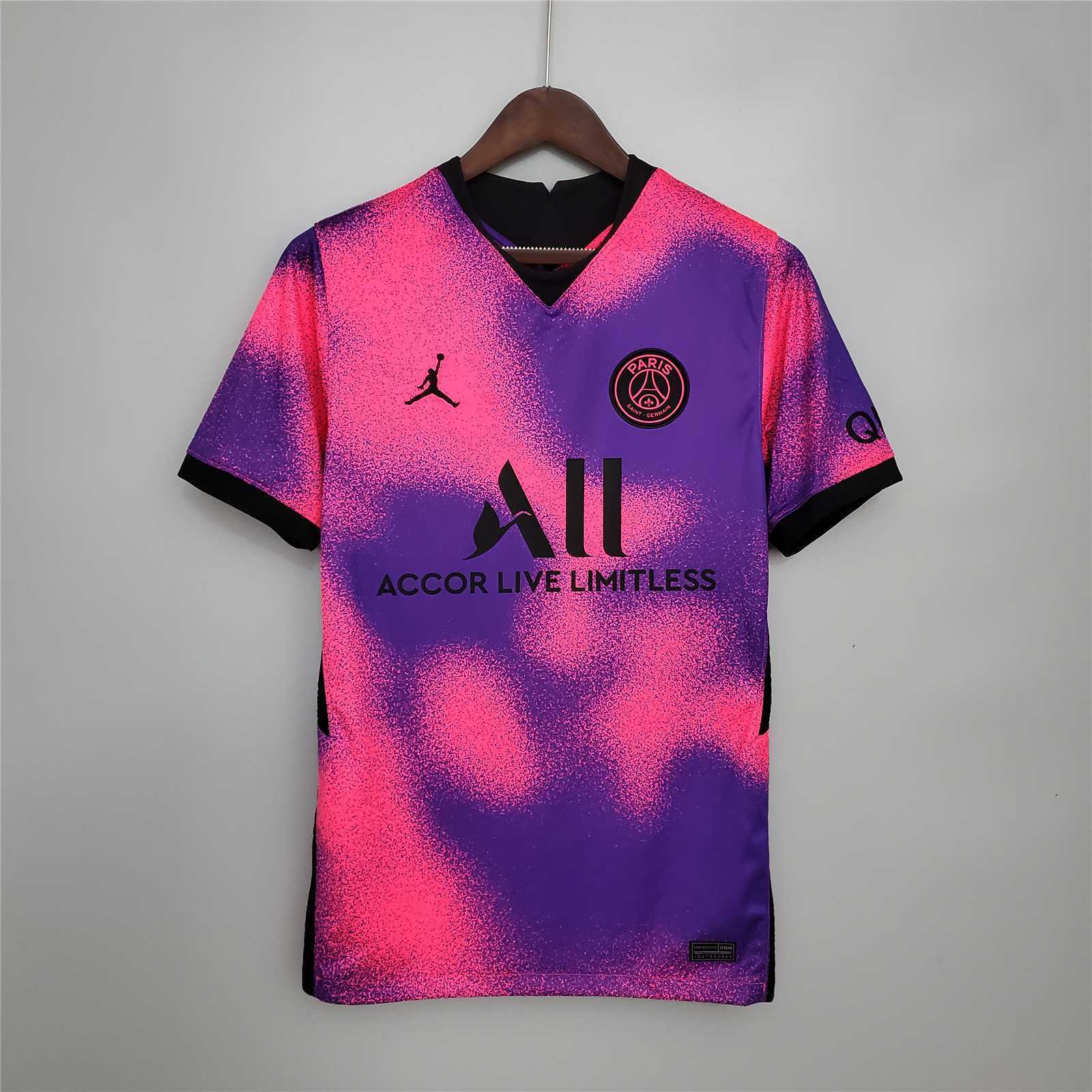 20-21 Jordan PSG fourth away purple Shirt