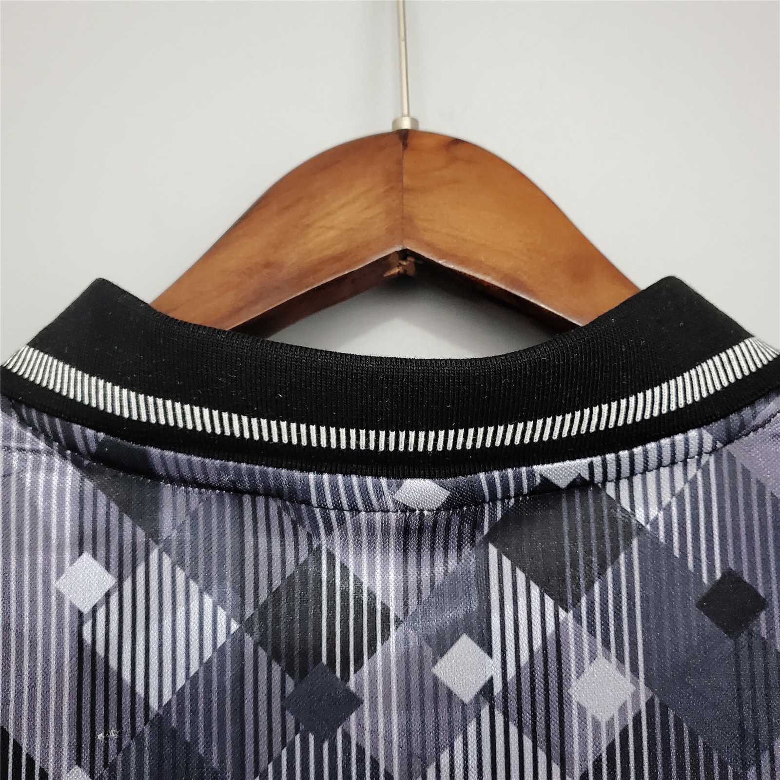 1990 England black away Shirt