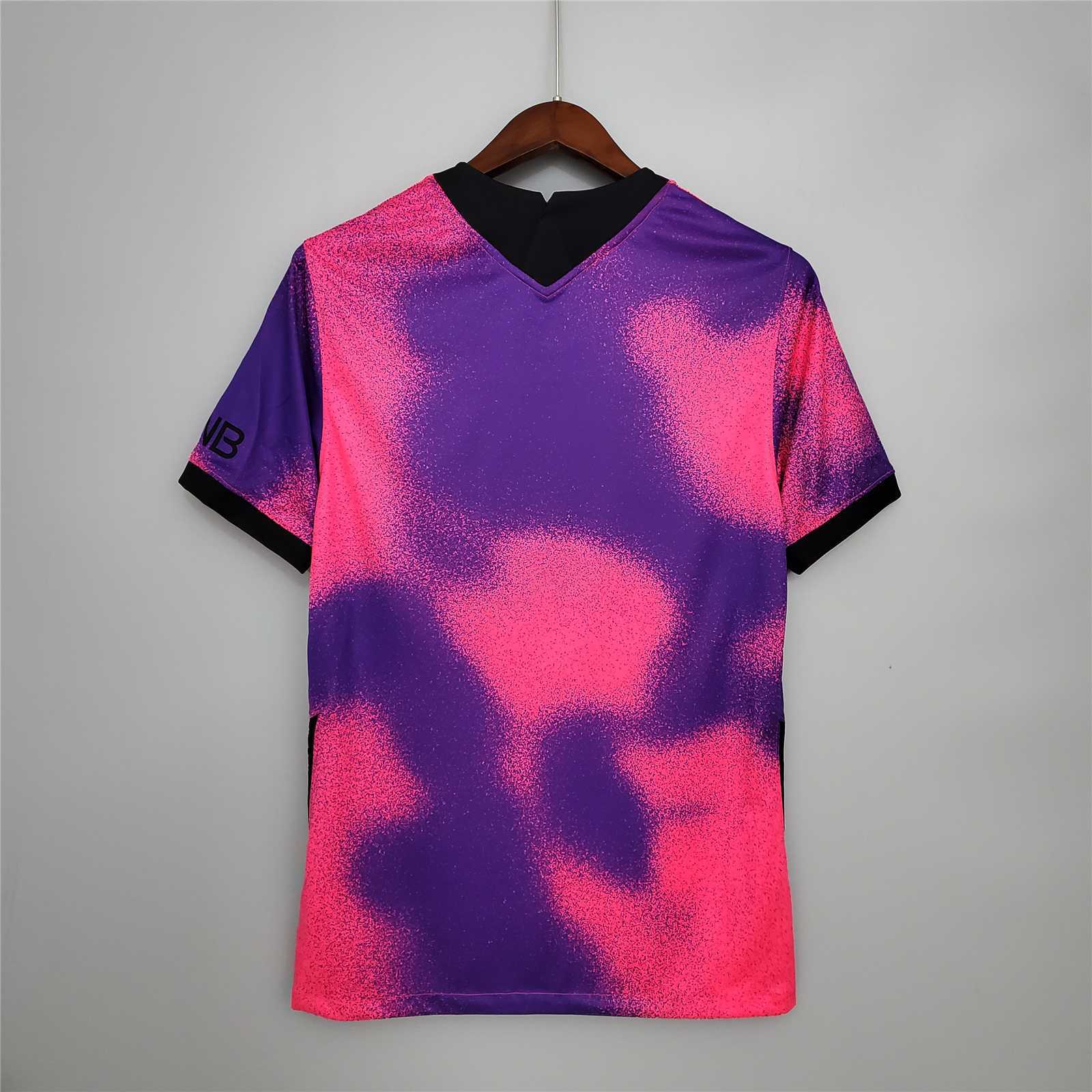 20-21 Jordan PSG fourth away purple Shirt