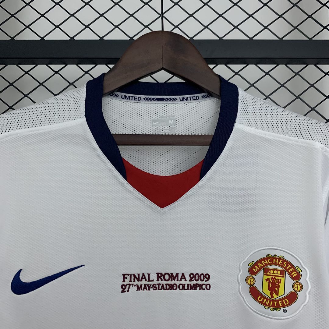 08-09 Manchester United Away Retro Champions Final Long Sleeve Shirt