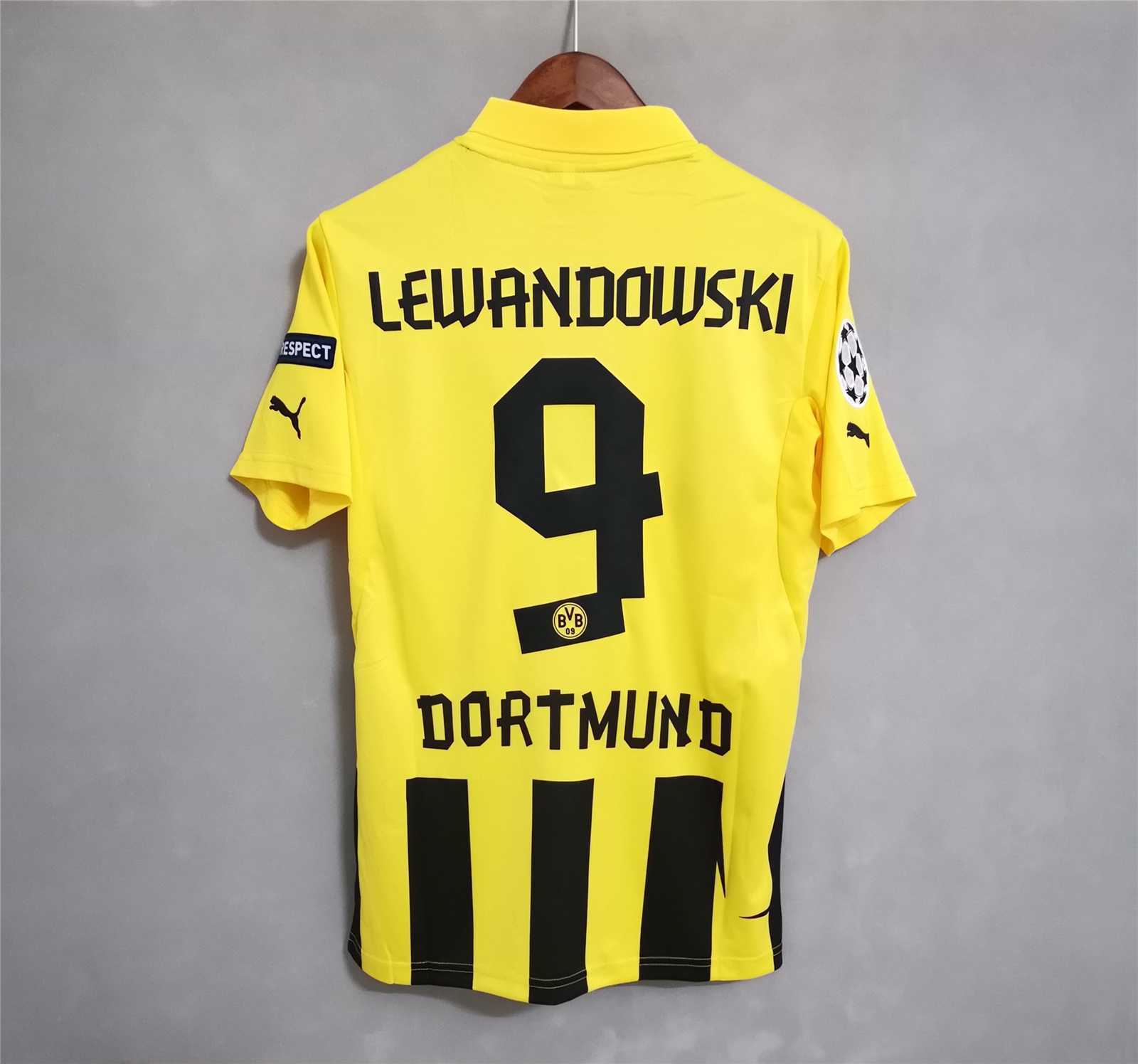 12-13 Dortmund Home Retro Shirt