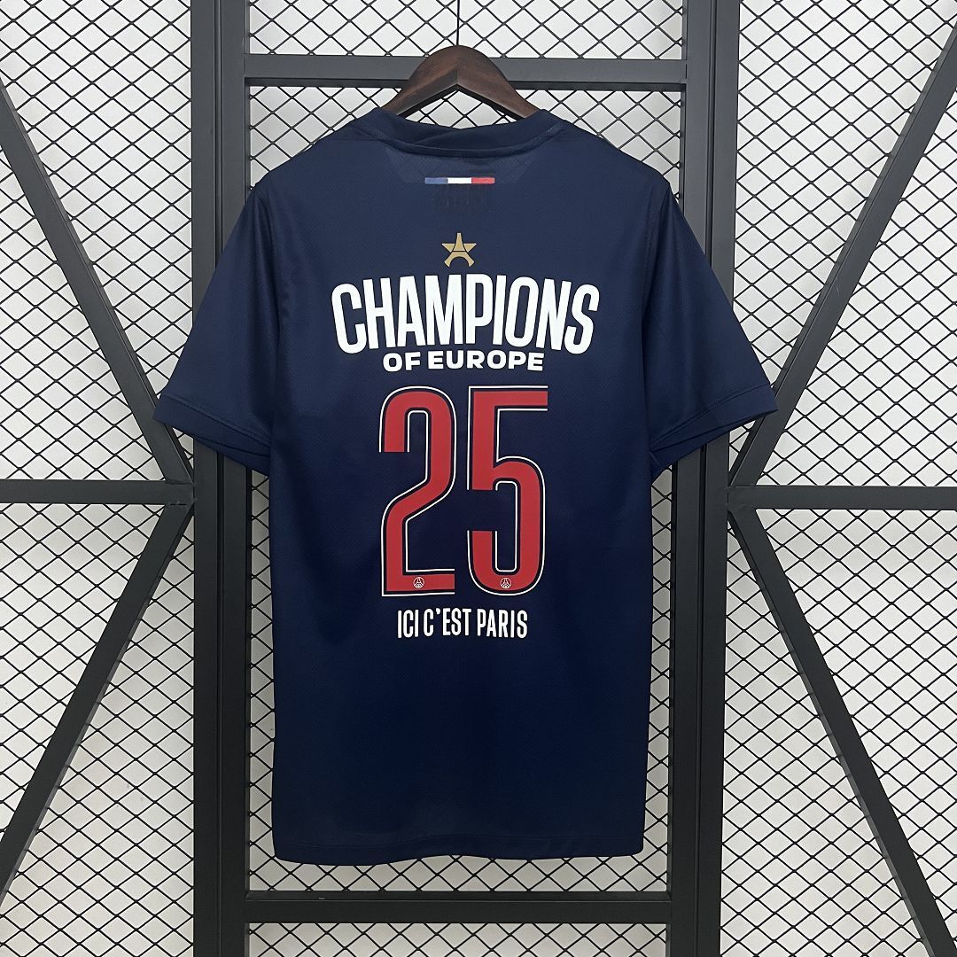 24-25 PSG Home Champions of Europe 2025 Kit