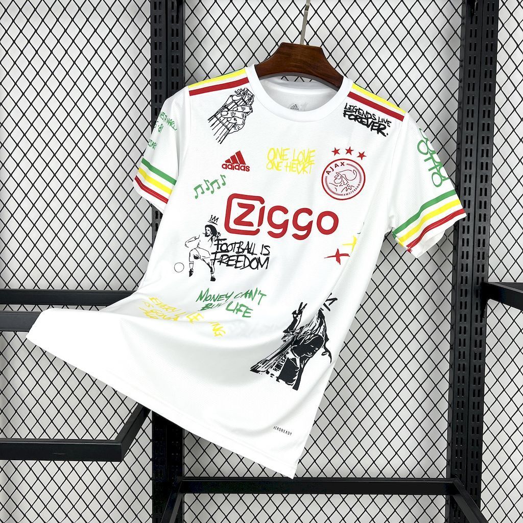 25-26 Ajax Bob Marley White Special Edition Shirt